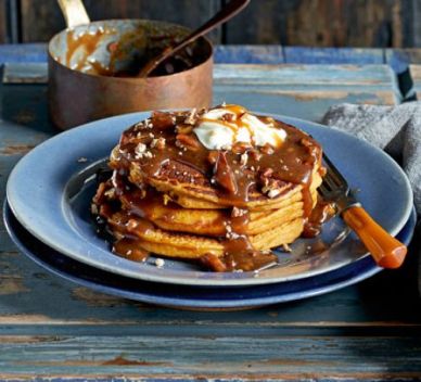pumpkin-pancakes-with-salted-pecan-butterscotch